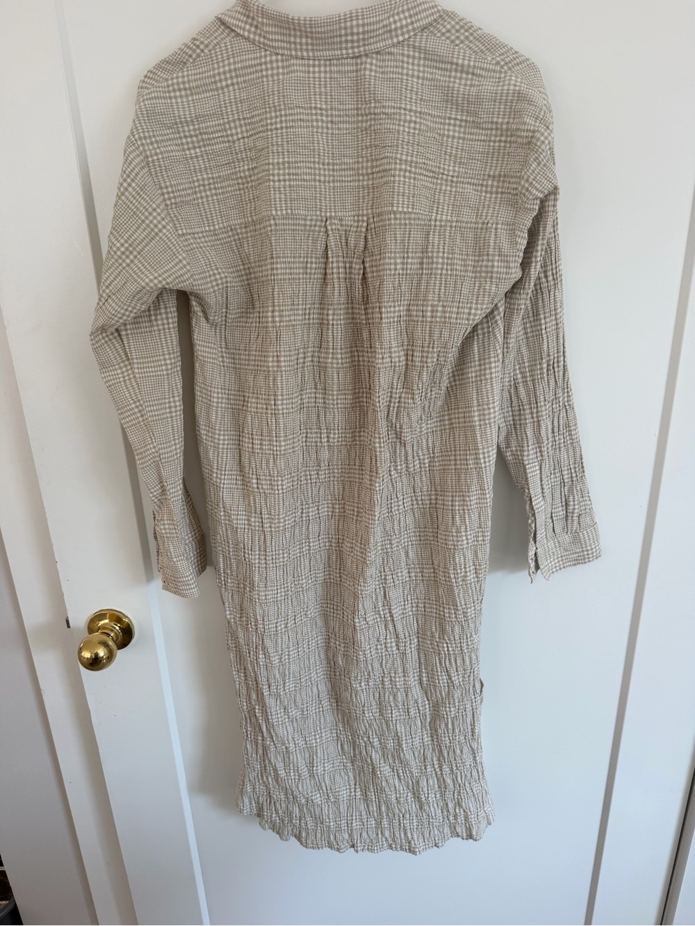 Antropologie Maeve Neutral Pattern  Maxi Tunic Buttondown XS - Picture 4 of 8
